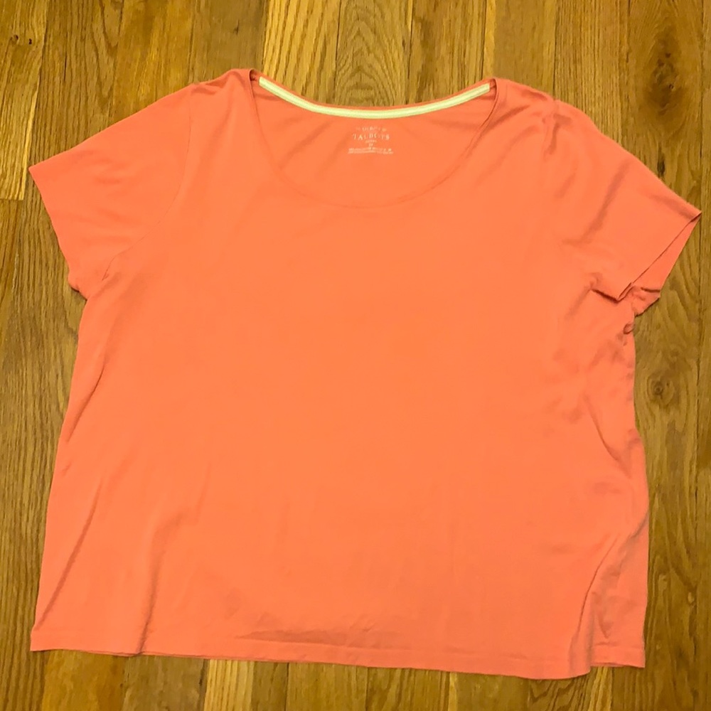 Talbots t-shirt lite orange 2X